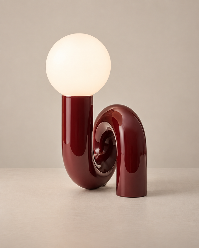 Lampe de table en résine et verre | ZAREL