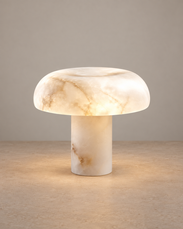 Lampe de table en travertin | LUMEA